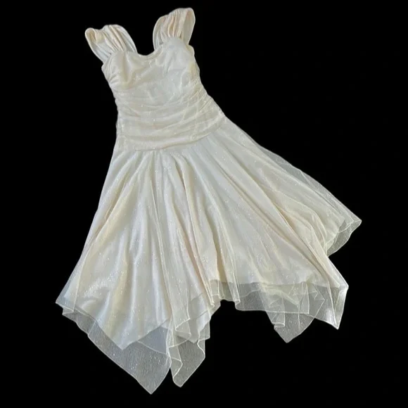 Charlotte Russe Dresses | Vintage Charlotte Russe Fairy Dress | Color: Cream/Gold | Size: L | Lovelacy's Closet Charlotte Russe Dresses | Vintage Charlotte Russe Fairy Dress | Color: Cream/Gold | Size: L | Lovelacy's Closet